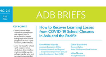 How to Recover Learning Losses from COVID-19 School Closures in Asia and the Pacific