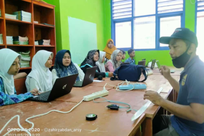 Inspection and installation of the equipment delivered in Naringgul schools, Cianjur, West Java, Indonesia, on 28-30 March 2023.